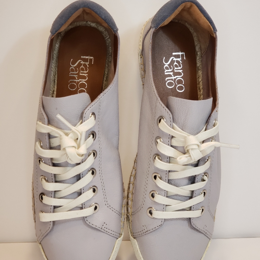 Women's Franco Sarto Leather Sneakers Size US 8 - Picture 7 of 9
